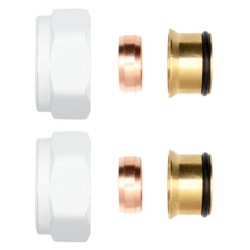 Raccord à compression blanc...