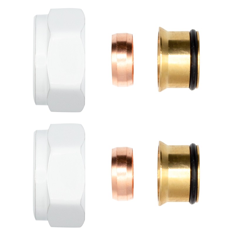 Raccord à compression blanc EKx15