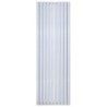 Radiateur ovale design vertical blanc double hauteur 1800 largeur 472 puissance 1640 W
