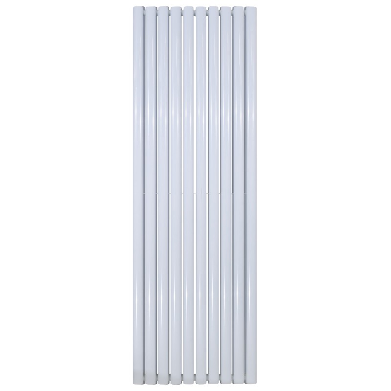 Radiateur ovale design vertical blanc double hauteur 1800 largeur 590 puissance 2050 W