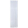 Radiateur ovale design vertical blanc simple hauteur 1800 largeur 472 puissance 790 W