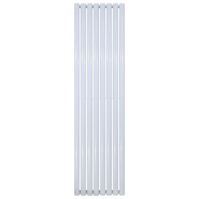 Radiateur ovale design vertical blanc simple hauteur 1800 largeur 590 puissance 988 W
