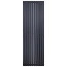 Radiateur ovale design vertical noir simple hauteur 1800 largeur 472 puissance 790 W