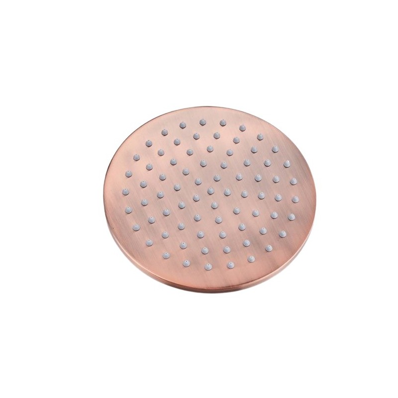 Rainshower rond en cuivre brossé 20 cm