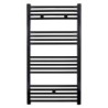Sèche-serviette avec raccordement gauche/droit noir H1600 L600 828 w