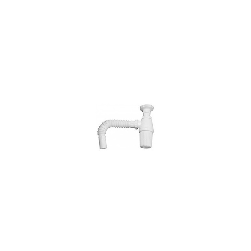 Siphon bouteille flexible avec crépine Ø40 mm