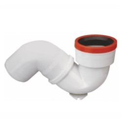 Siphon S en PVC pour WC à...