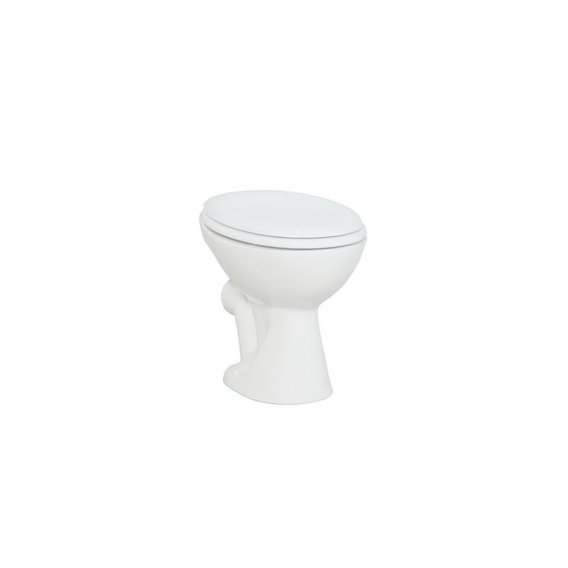 Creavit Cuvette WC à poser sans hygiène (bidet) et avec sortie horizontale