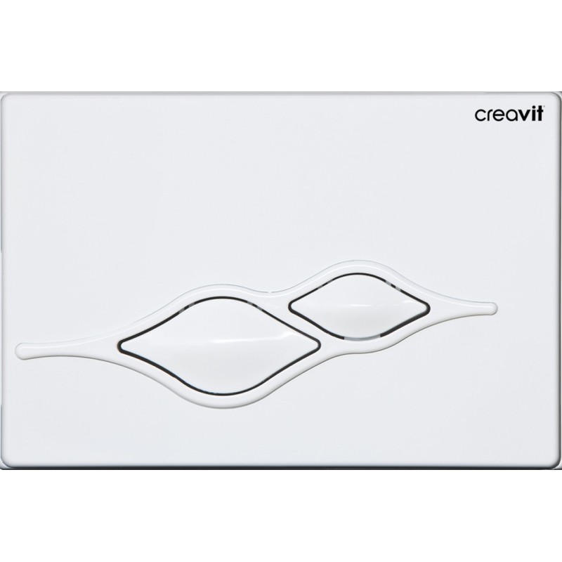 Creavit Plaque de commande coloris blanc