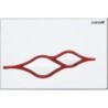 Creavit Plaque de commande coloris blanc rouge