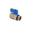 Mini vanne à bille MF 1/2" bleu