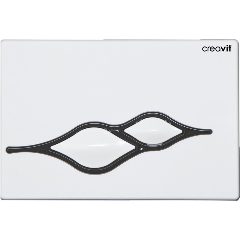 Creavit Plaque de commande coloris blanc noir