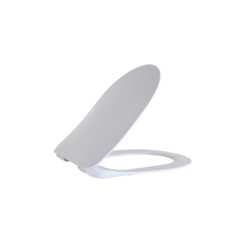 Siège de toilette flat en Duroplast avec QUICK RELEASE, charnières inox et soft-close
