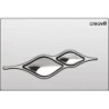 Creavit Plaque de commande coloris chromé