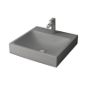 Bocchi vasque à poser avec trou de robinetterie coloris gris mat 48 cm
