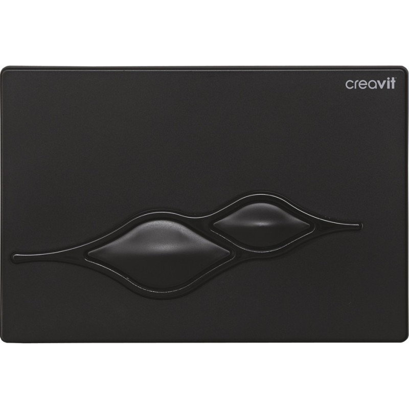 Creavit Plaque de commande coloris noir mat
