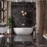 Carrelage Dakar coloris noir poli 60x120 cm