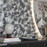 Carrelage Tokyo décor coloris gris poli 60x120 cm