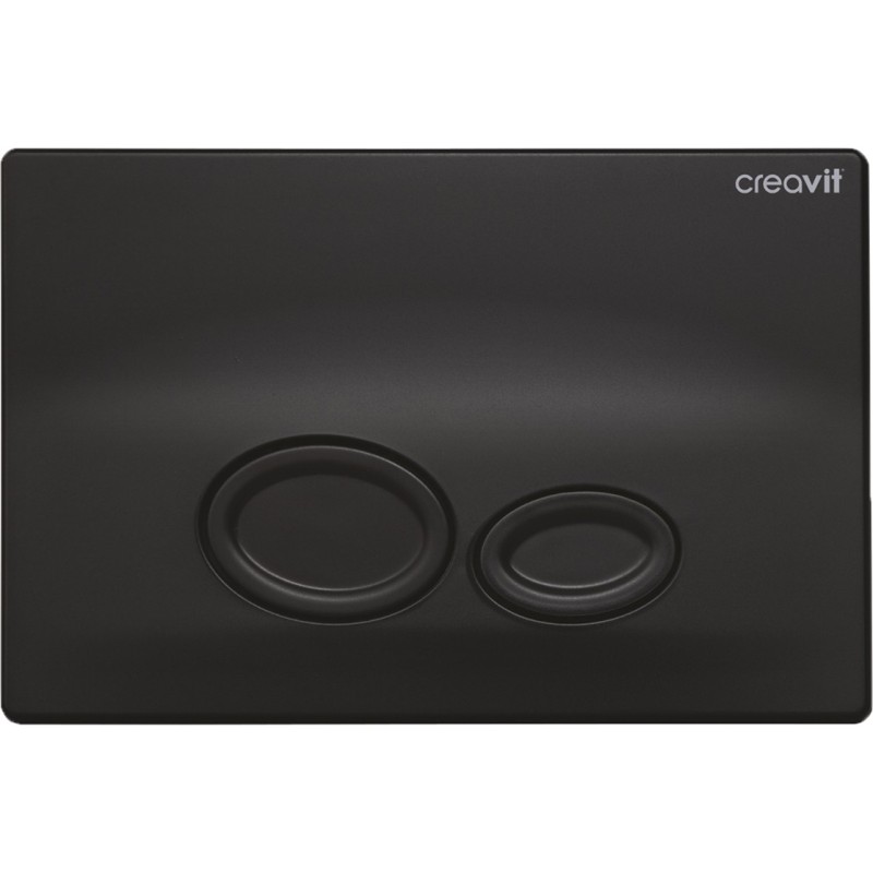 Creavit Plaque de commande coloris noir mat