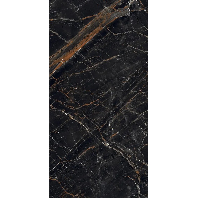 Carrelage Dakar coloris noir ultra mat 60x120 cm