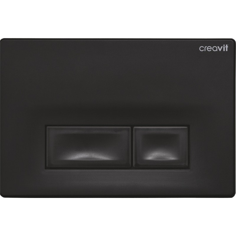 Creavit Plaque de commande coloris noir mat