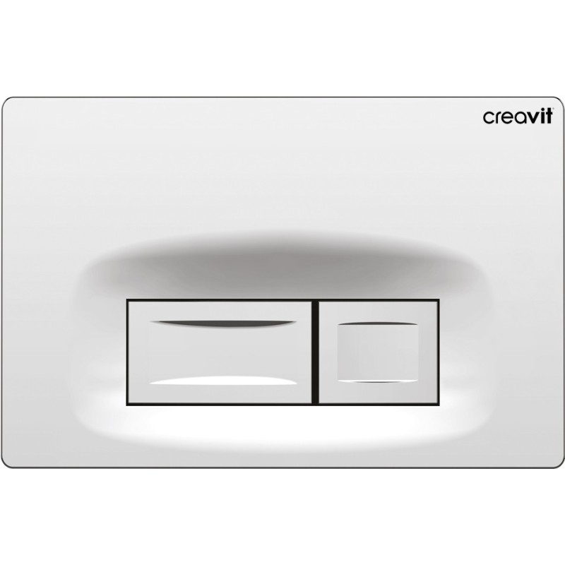 Creavit Plaque de commande coloris chromé