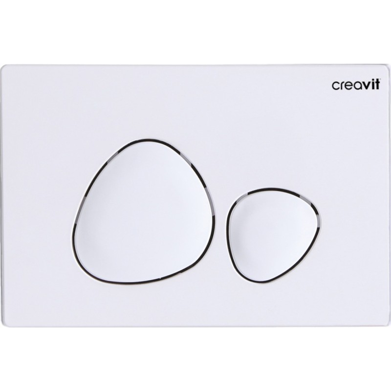 Creavit Plaque de commande coloris blanc