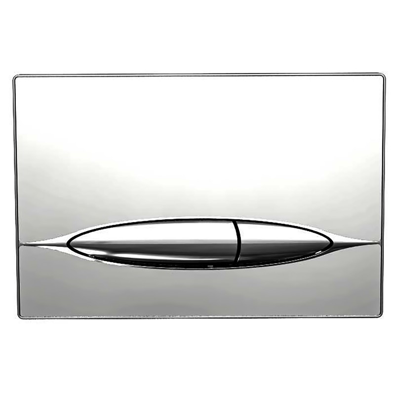 Bocchi Plaque de commande en verre coloris chromé