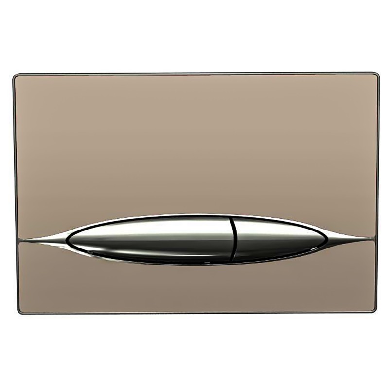 Bocchi Plaque de commande en verre coloris cachemire