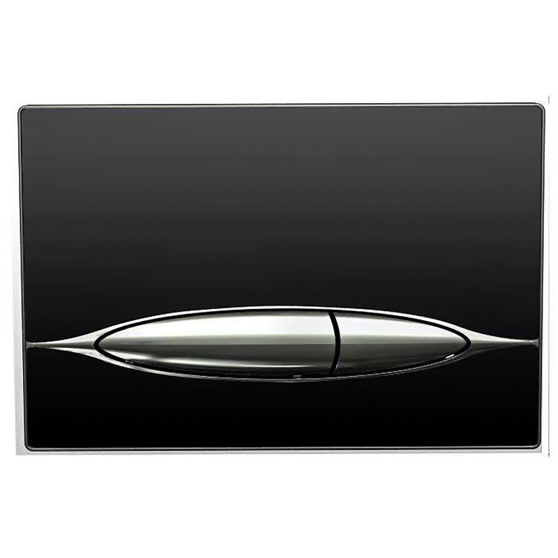 Bocchi Plaque de commande en verre coloris noir