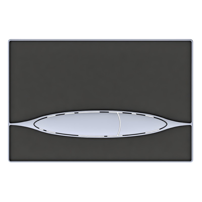 Bocchi Plaque de commande en verre coloris anthracite