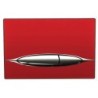 Bocchi Plaque de commande en verre coloris rouge