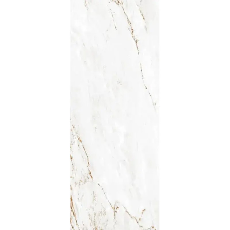 Carrelage Victoria Gold coloris blanc poli 120x280 cm