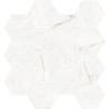 Mailles décoratives Victoria Gold hexagone coloris blanc 28x26 cm