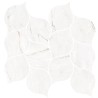 Mailles décoratives Victoria Gold feuille coloris blanc 29x27 cm