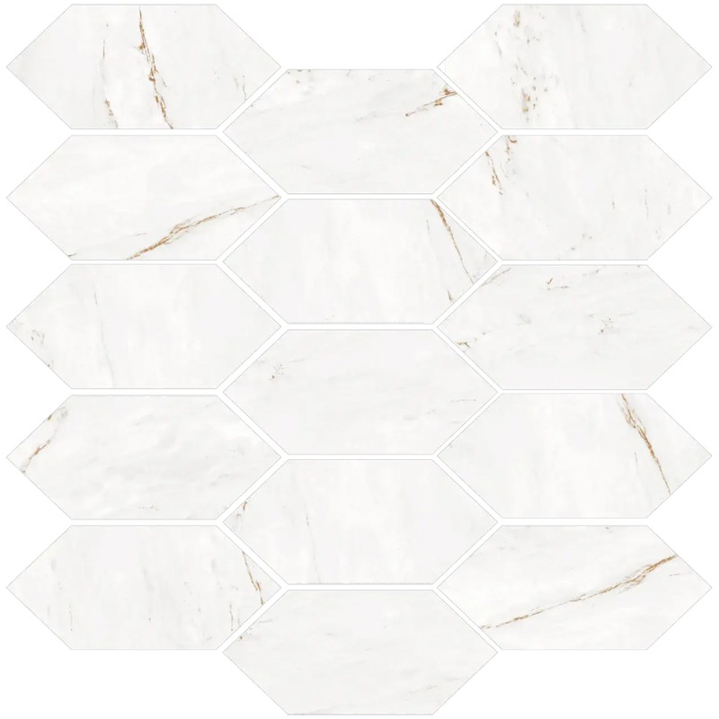 Mailles décoratives Victoria Gold panal coloris blanc 27x27 cm