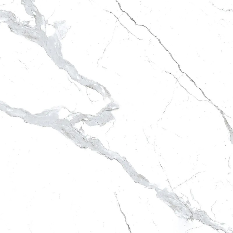 Carrelage Statuario coloris blanc poli 80x80 cm