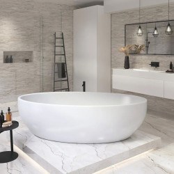 Carrelage Sicilia coloris blanc poli 60x120 cm