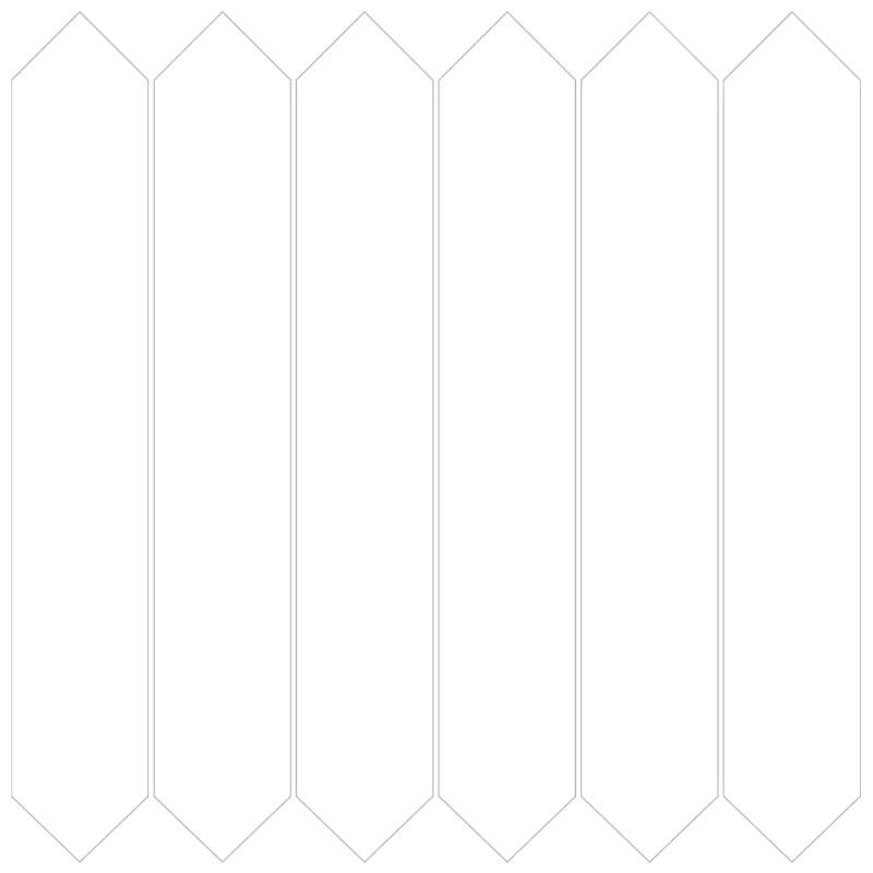 Mailles décoratives Pure flèche coloris blanc 30x30 cm