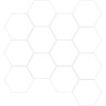 Mailles décoratives Pure hexagone coloris blanc 28x26 cm