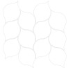 Mailles décoratives Pure feuille coloris blanc 29x27 cm