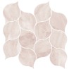 Mailles décoratives Pink Canyon feuille coloris beige 29x27 cm