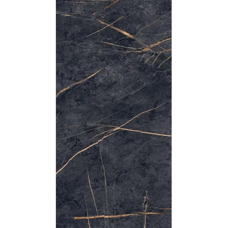 Carrelage Piamonte coloris noir poli 60x120 cm