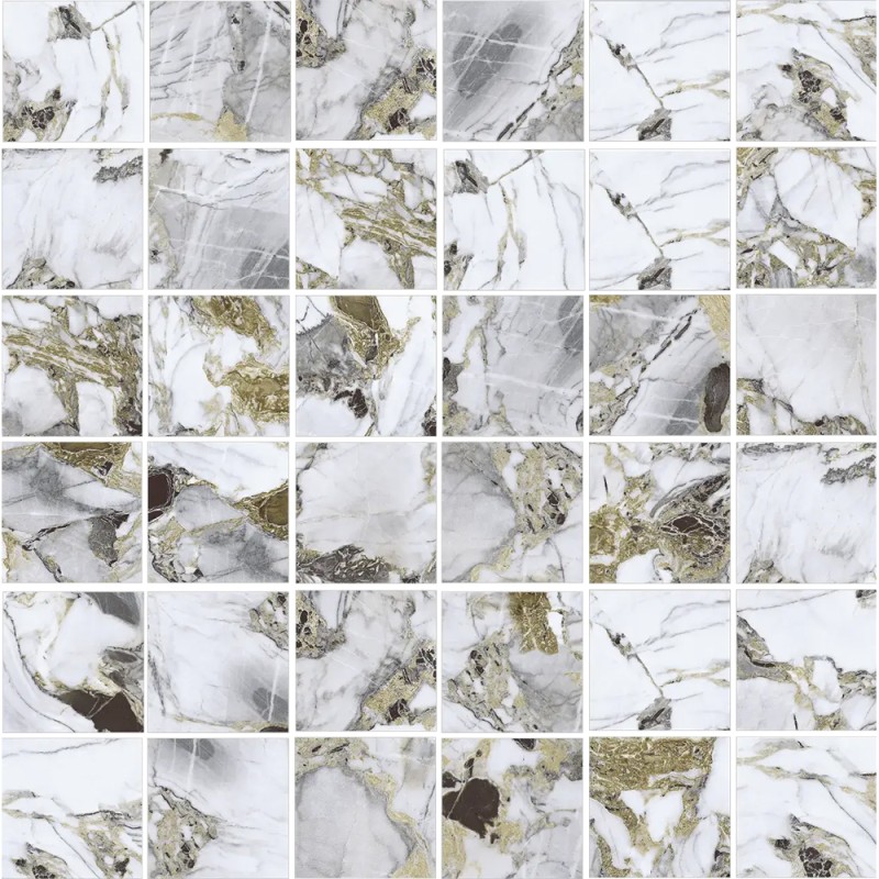 Mailles décoratives Paris carré coloris multicolore 30x30 cm