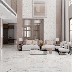 Carrelage Paonazo coloris blanc poli 60x120 cm
