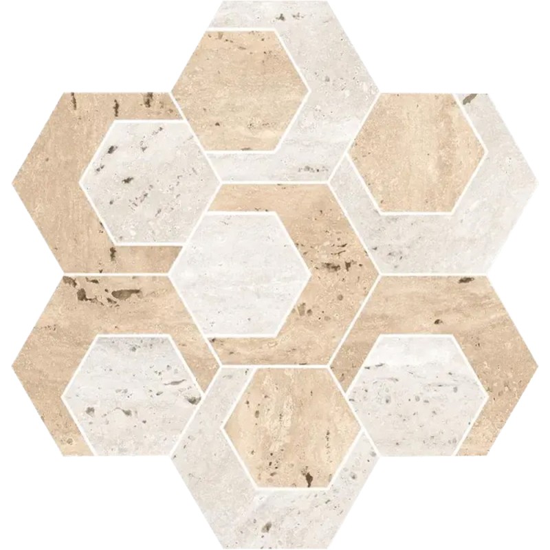 Mailles décoratives coloris Travertino mat 60x120 cm