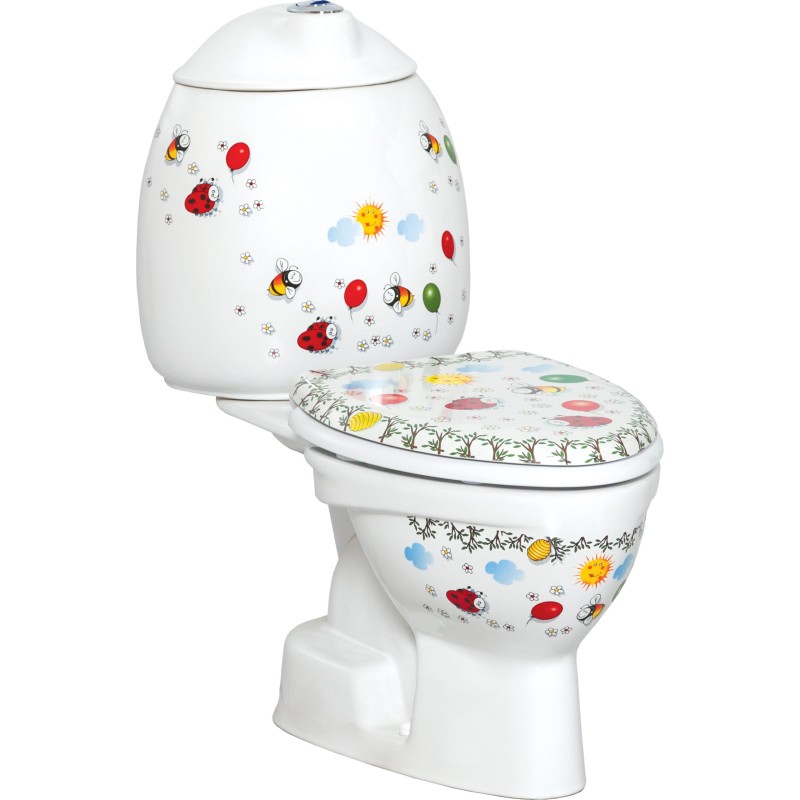 Creavit Toilette à poser sortie-CA pour enfant