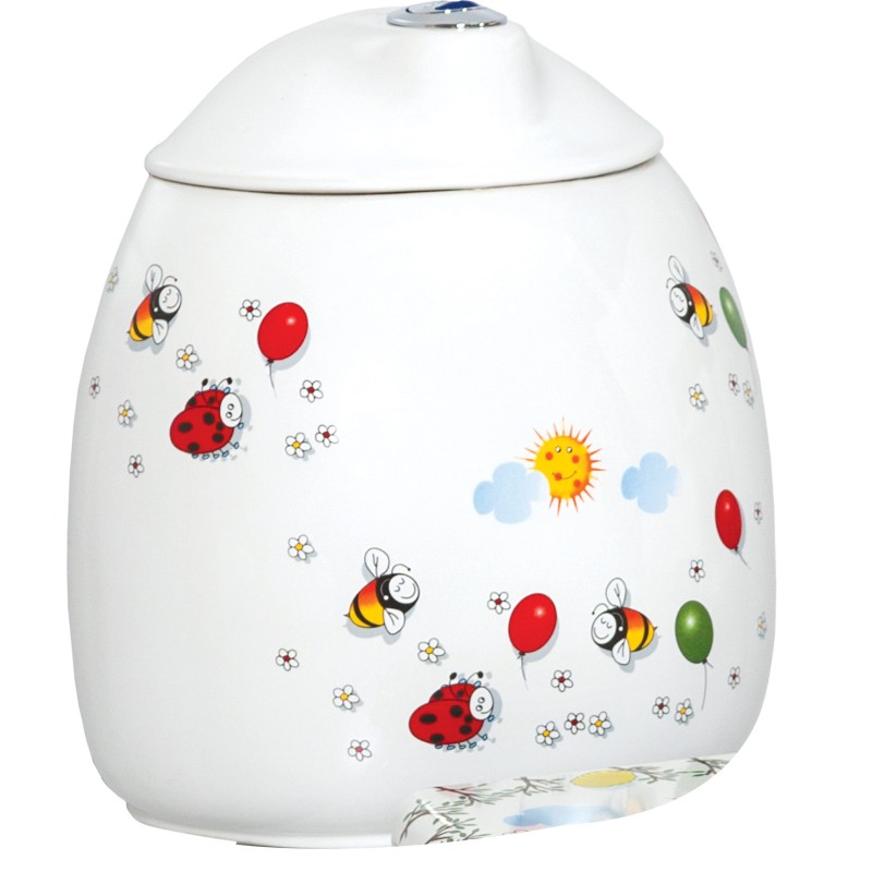 Creavit Mécanisme de chasse toilette pour enfant 3-6 litres