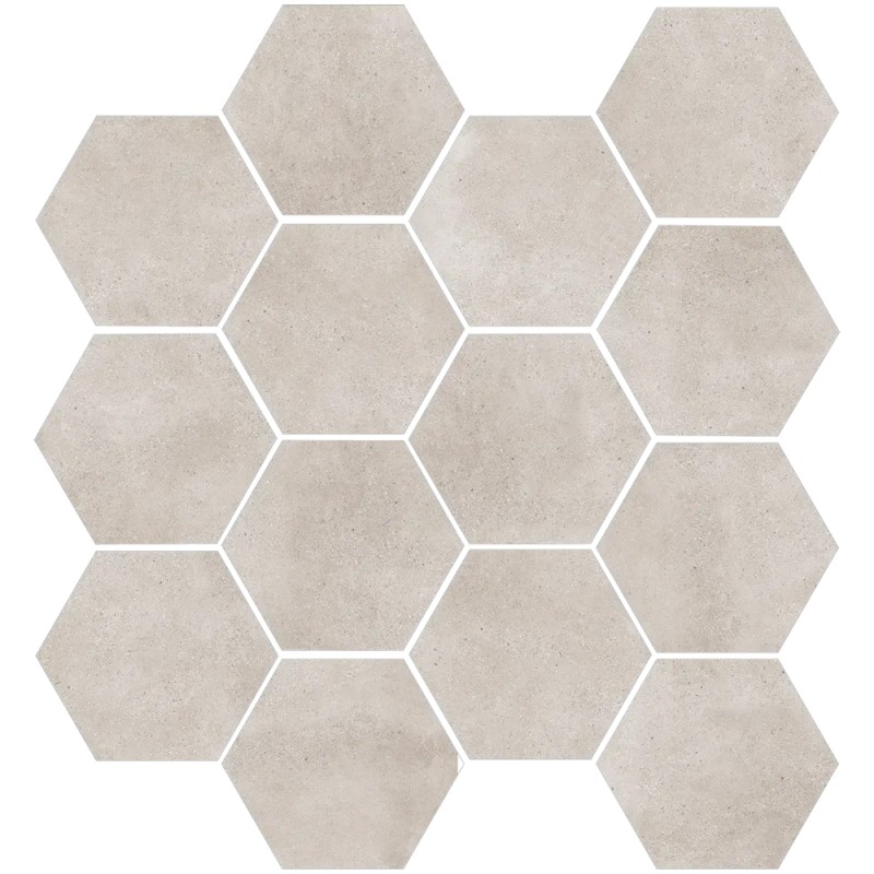 Mailles décoratives Oslo hexagone coloris naturel 28x26 cm