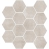 Mailles décoratives Oslo hexagone coloris naturel 28x26 cm